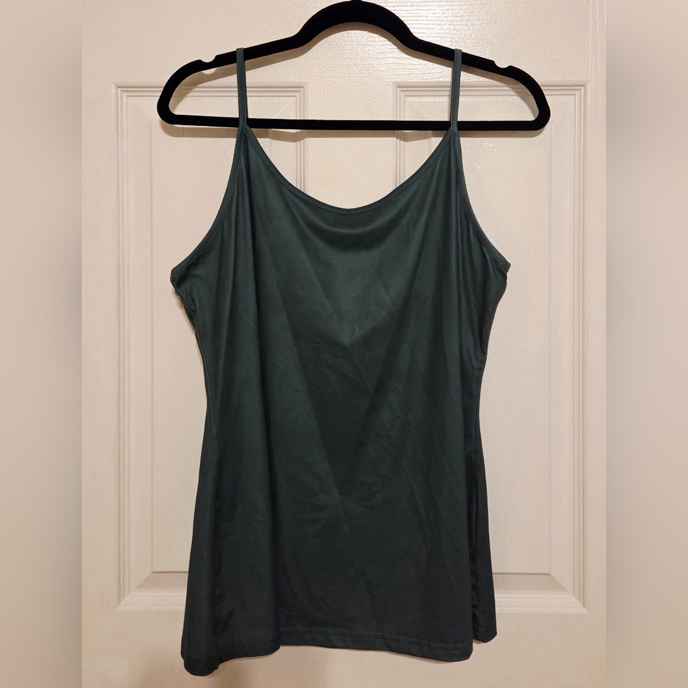 NWOT-Emerald Green Spaghetti Strap Tank Top